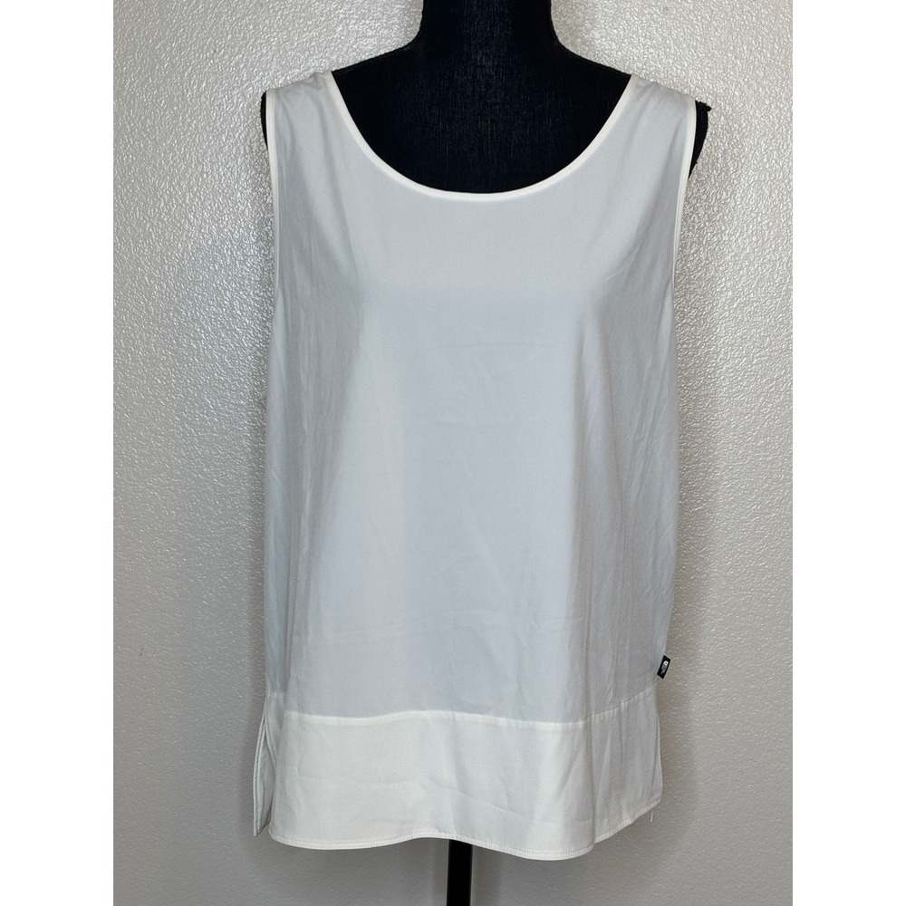 The North Face Womens XL White Sleeveless Tank Top Scoop Neck Activewear Shell